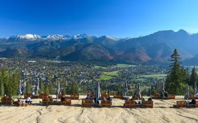 Zakopane and the Tatras from Gubałówka